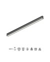 HANOK * PLAFÓN LED 38W 4000K 110º NEGRO